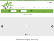 Tablet Screenshot of campingmasderey.com
